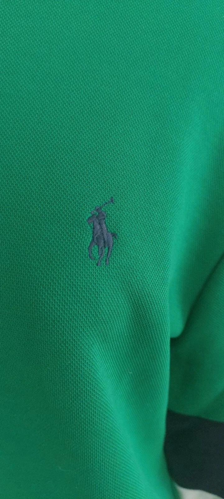 Sweat col camionneur Polo Ralph Lauren vert - Taille M – photo 2